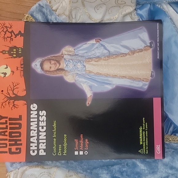 Totally Ghoul Other - NEW Girls Blue Princess Costume Size 10-12